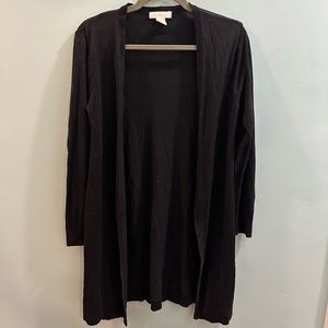 Super simple black duster/cardigan